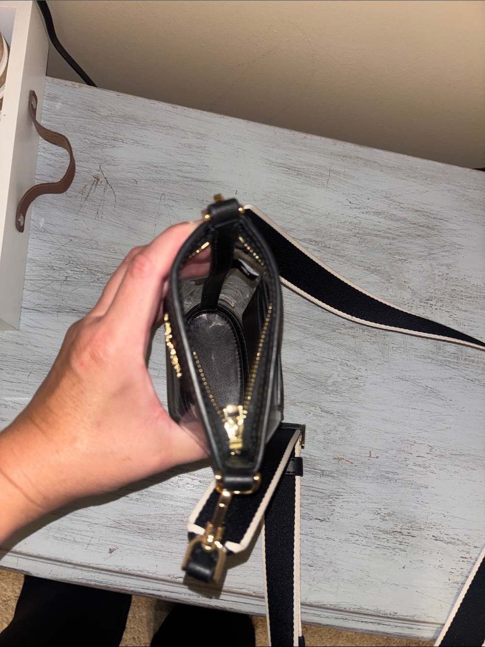 kate spade Clear Crossbody with Black Trim and Gold Hardware - Picture 5 of 5